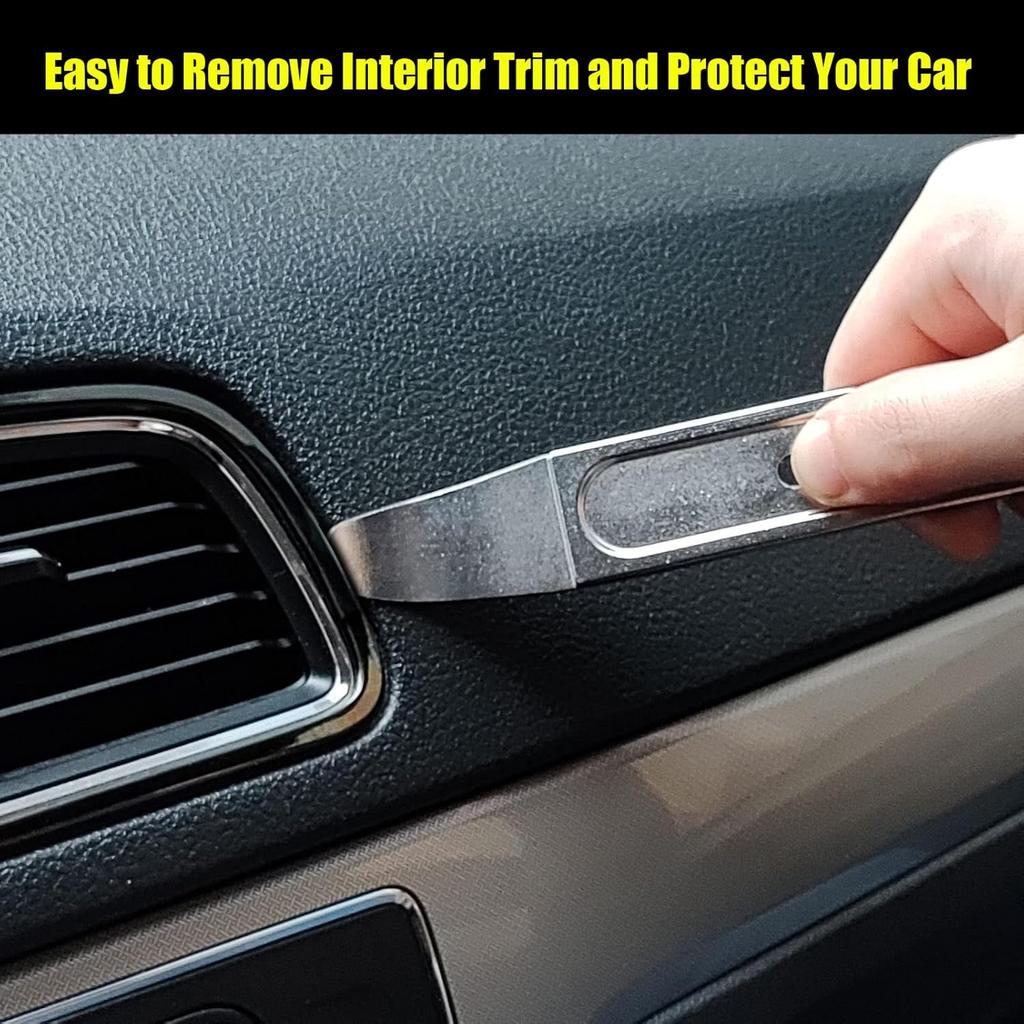 4140 Pry Tool, Pry Bar Trim Removal Tool Pry Tool, Pocket Mini Pry Bar, Door Panel Removal Tool, Removing Auto Trim Interior And Exterior Parts For