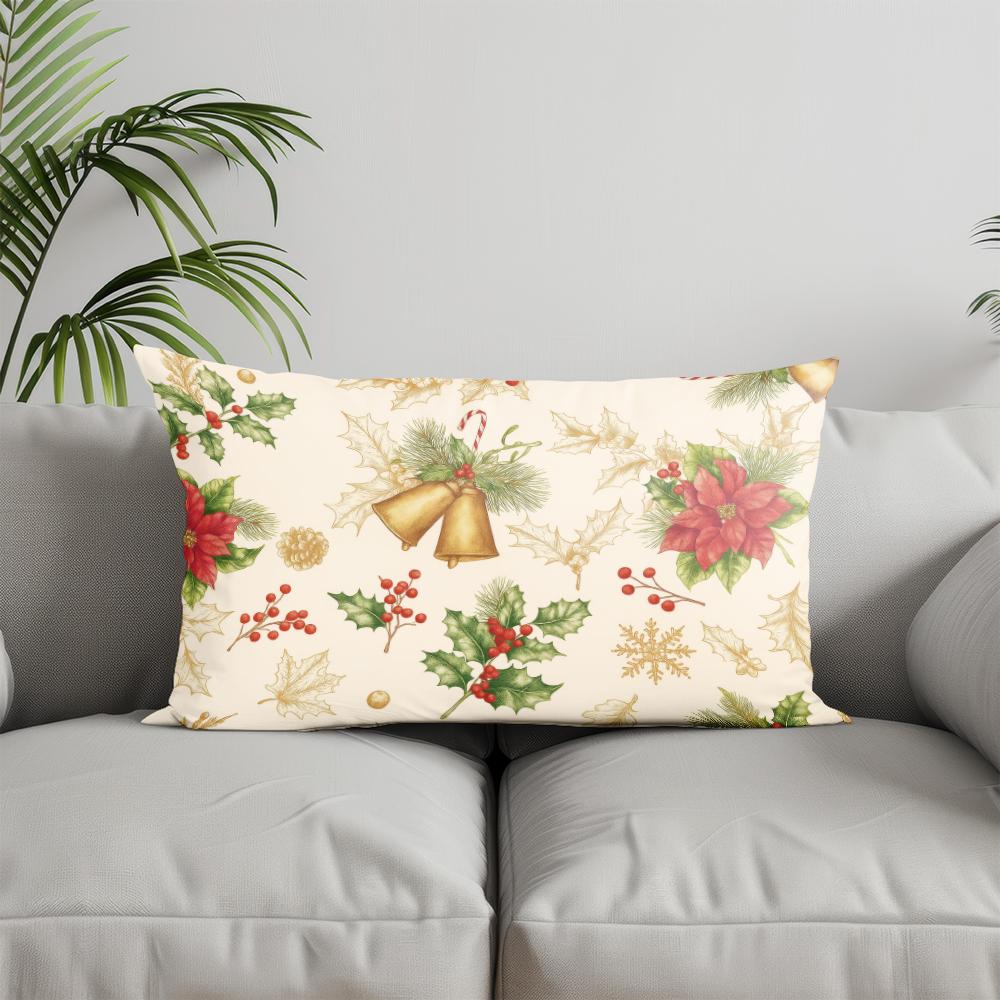 Home Decor Christmas Star-Patterned Pillow Cover Suitable For Sofa Bedroom Car Pillow Cover Cushion Rectangular Back Cushion