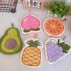 Cartoon Fruit Hand Towel Hanging Absorbent Bathroom Kerchief Coral Fleece Thickened Washcloth
