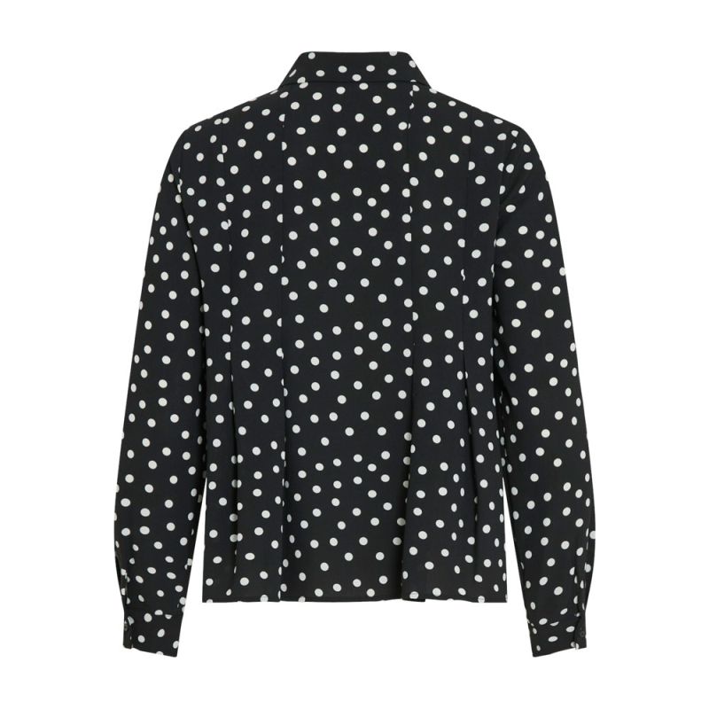 Chemise à pois rasha black beauty fluide Femme VILA