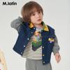 M.Latin Kids' Fun Print Lapel Denim Jacket