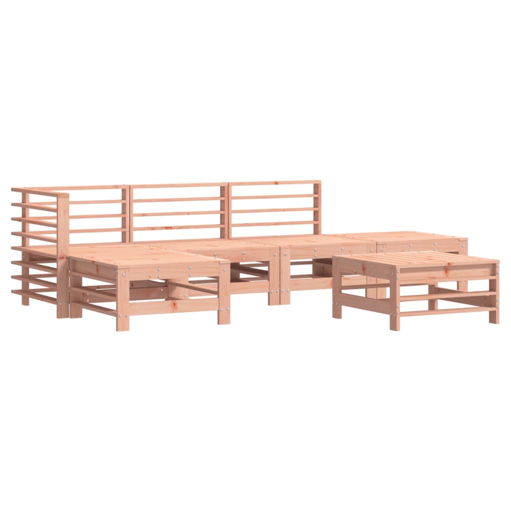Vidaxl 6-Cz. Garden Furniture Set, Solid Larch Wood