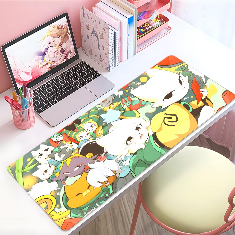 Game Mystical Nnine Sols Mouse Pad Large Thick Desk Pad Stitched Edges Gaming Mouse Mat For Pc