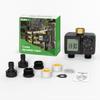 Sprinkler Timer 2 Zone Water Timer for Garden Hose, Auto/Manual/Delay Irrigation Controller, Brass Inlet, IPX6 Waterproof