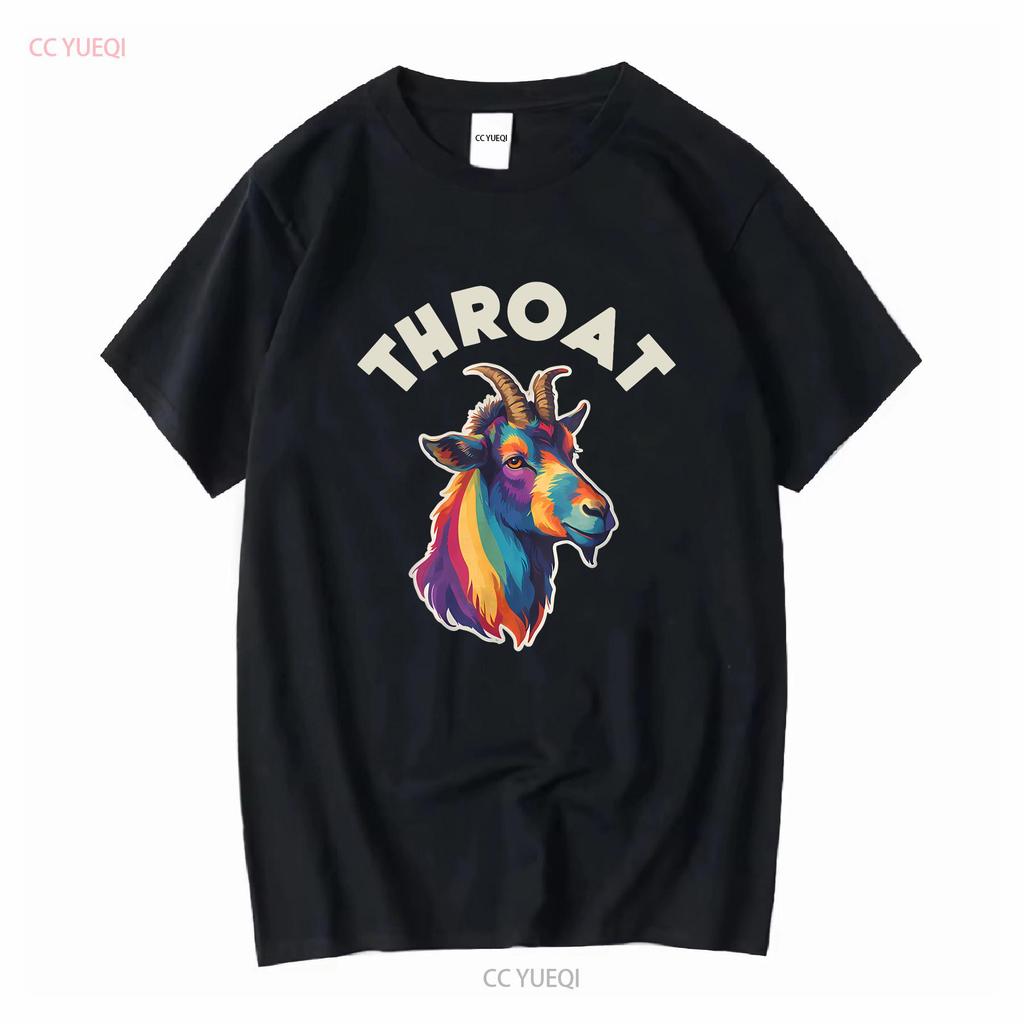 NEW LIMITED Funny Throat Goat Adult Humor Design Best Idea T Shirt S 3XL Vintage Washed Stylish Versatile Breathable Soft