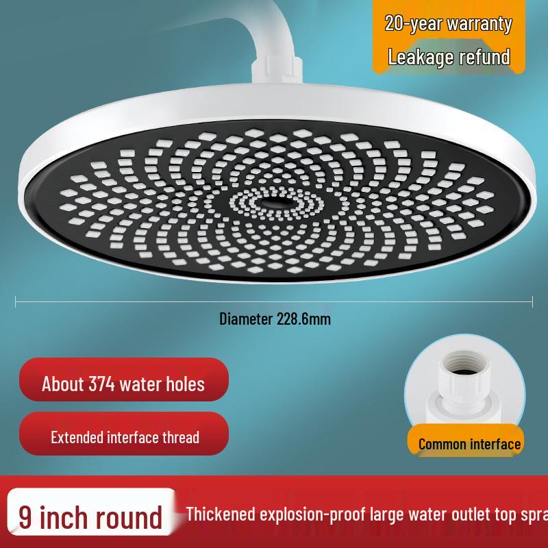 Pressurized Shower Head Booster Set for Hotel & Home Bathing