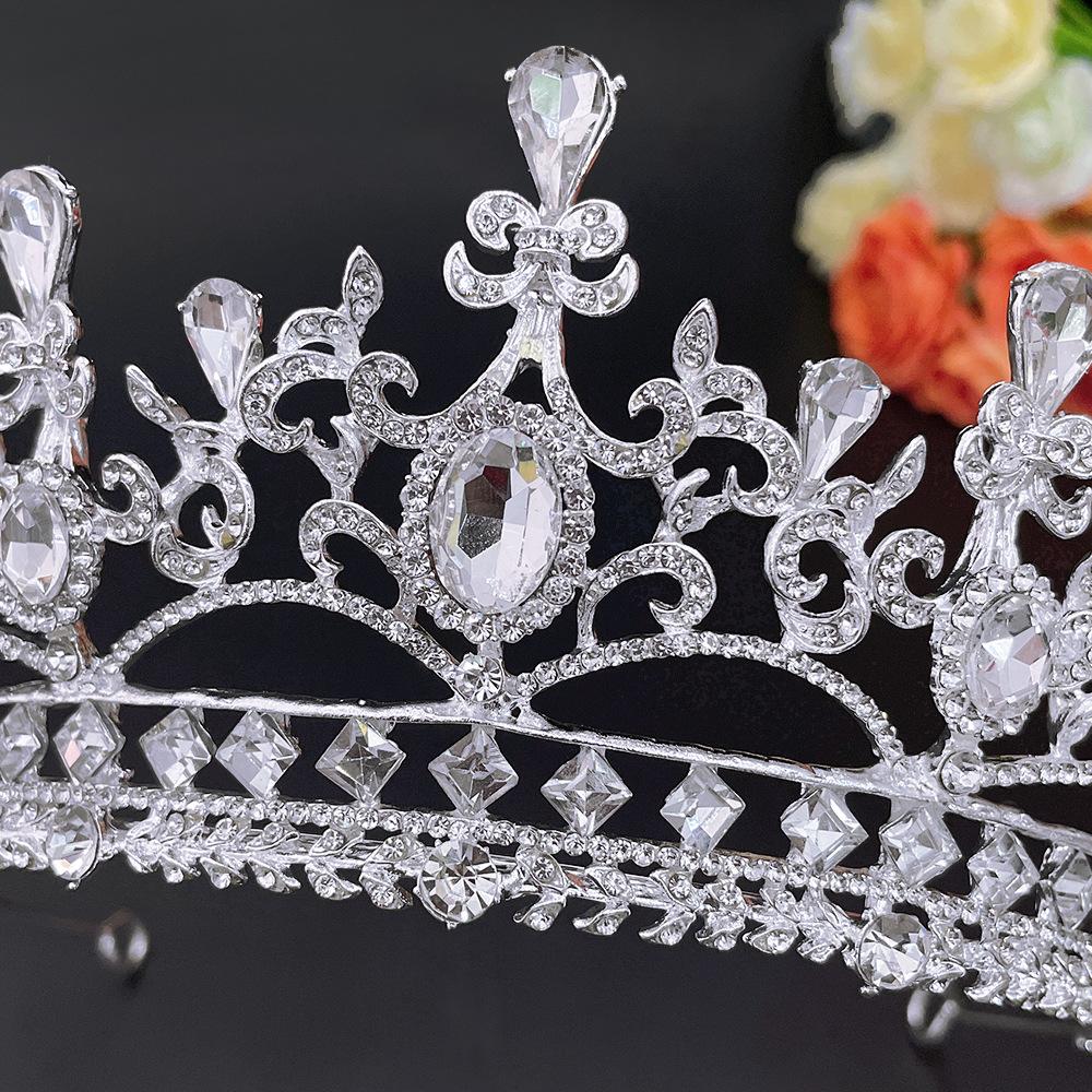 New Wedding Crown Headwear Bride's Grand Luxurious Rhinestone Wedding Dinner Wedding Style Crown