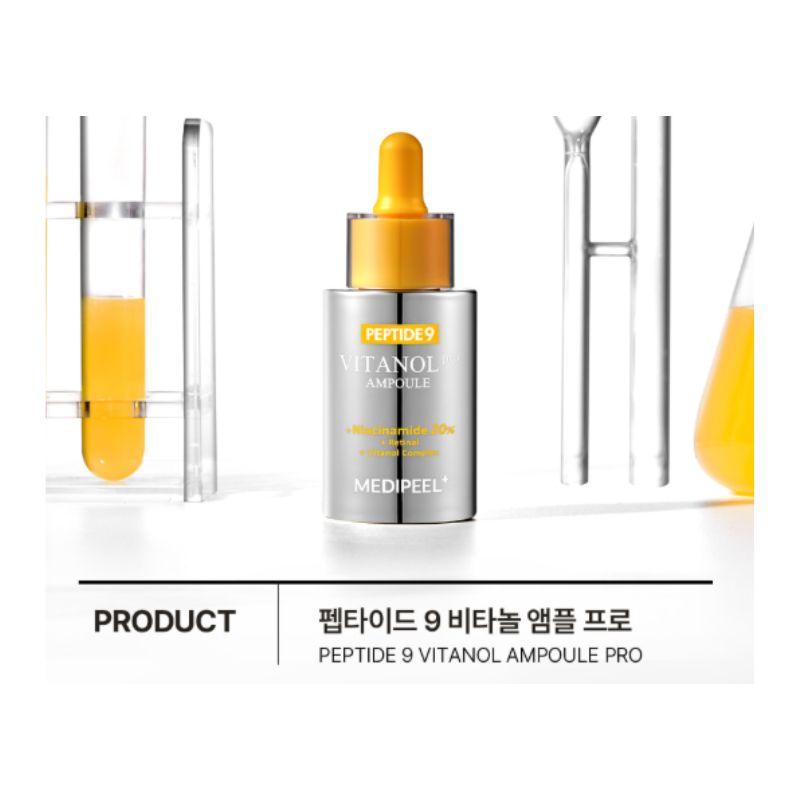 MEDI-PEEL Peptide 9 Vitanol Ampoule Pro 2 Week Dark Spot Care Brightening Peptide Serum 30ml