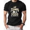 Men's Summer Casual Round-neck Short-sleeve T-shirt with a Printed Design