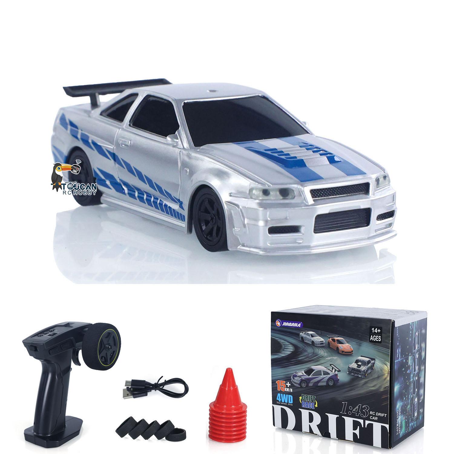 

2.4G 1/43 RC Racing Car Radio Controlled High Speed Drift Car Vehicle 4WD RTR Mini Car Toy Battery Lights Gyroscope Gift