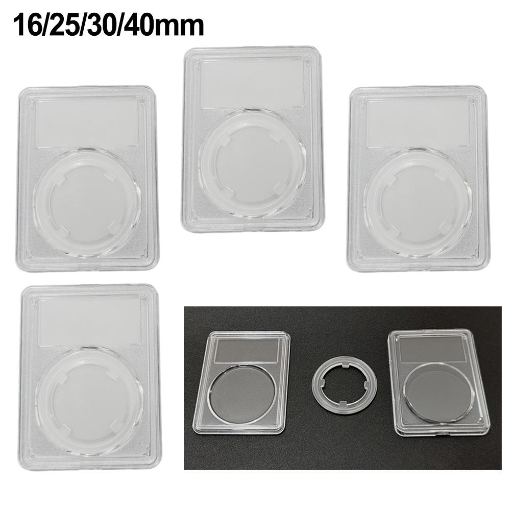 

Collecting Box Collection Cases Wear-resistant Cleaning Coin Holder Commemorative Home Organization Household Supplies 40mm