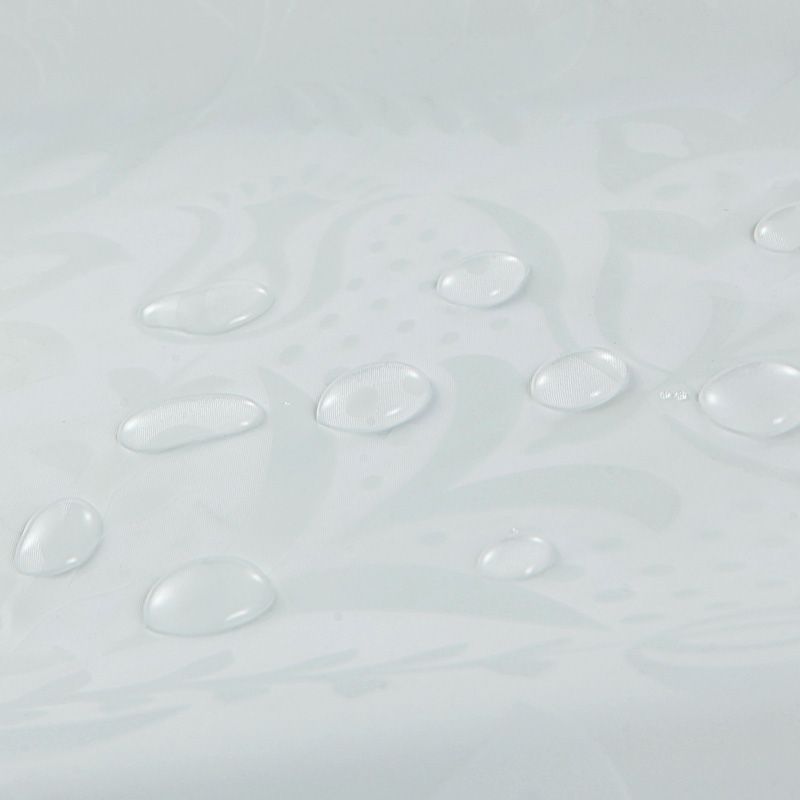 Shower Curtain White Floral Printed 200cm Bathroom Shower Curtains Pvea Fabric Luxury Romatic Style Waterproof Bathroom Curtain