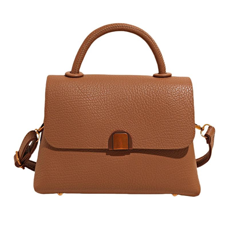 New Messenger Small Square Bag Women's 2025 Summer Korean Version Simple Foreign Style Fashion Commuter Shoulder Bag Portable Women's Bag