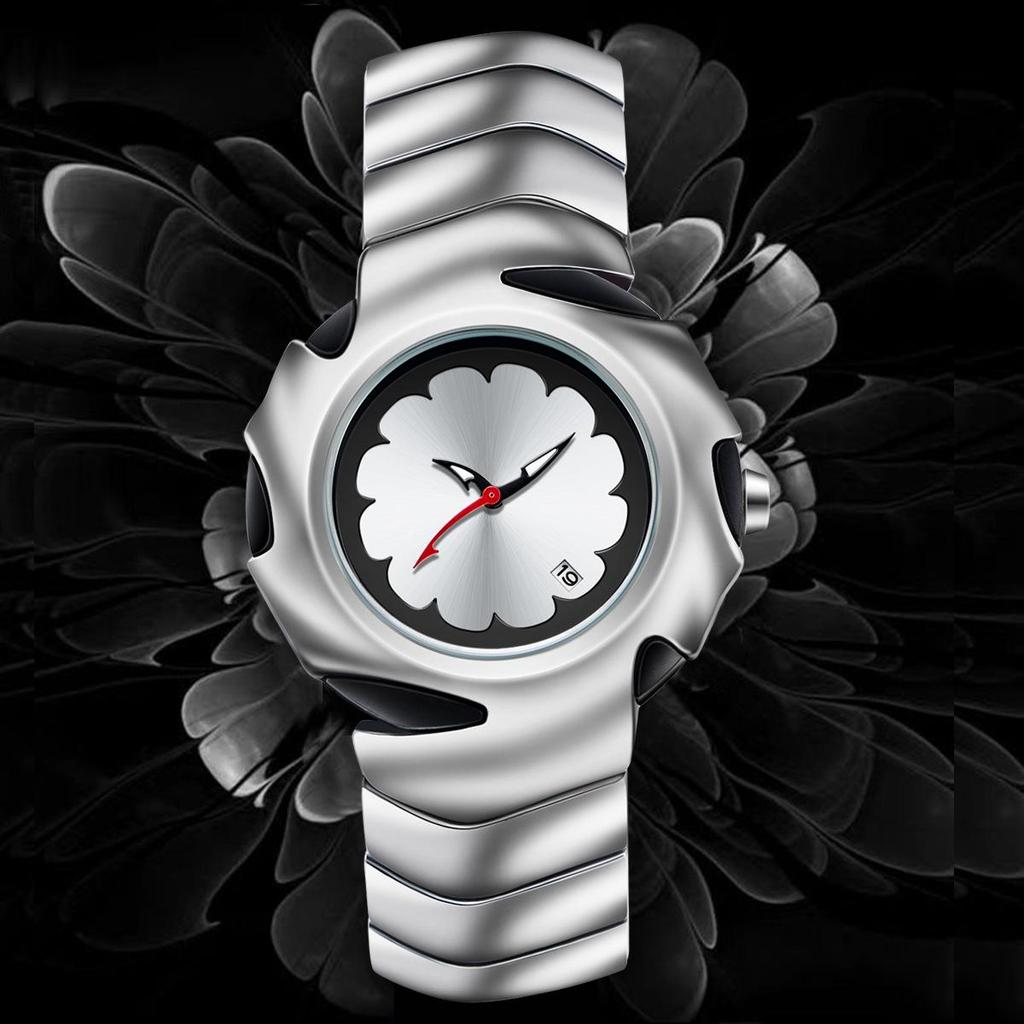 Pre-owned Irregular Blade Retro Men's Watch: High-End Niche Fashion Design