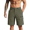 Men's Summer Multi Pocket Quick Dry Waterproof Cargo Shorts Outdoor Workwear Lightweight Durable Shorts for Hiking Camping Fishing