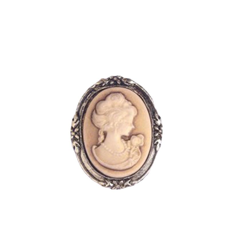 Z20 Retro Queen Portrait Schönheit Brosche: Eleganter Legierungs-Anstecker für Kleidung