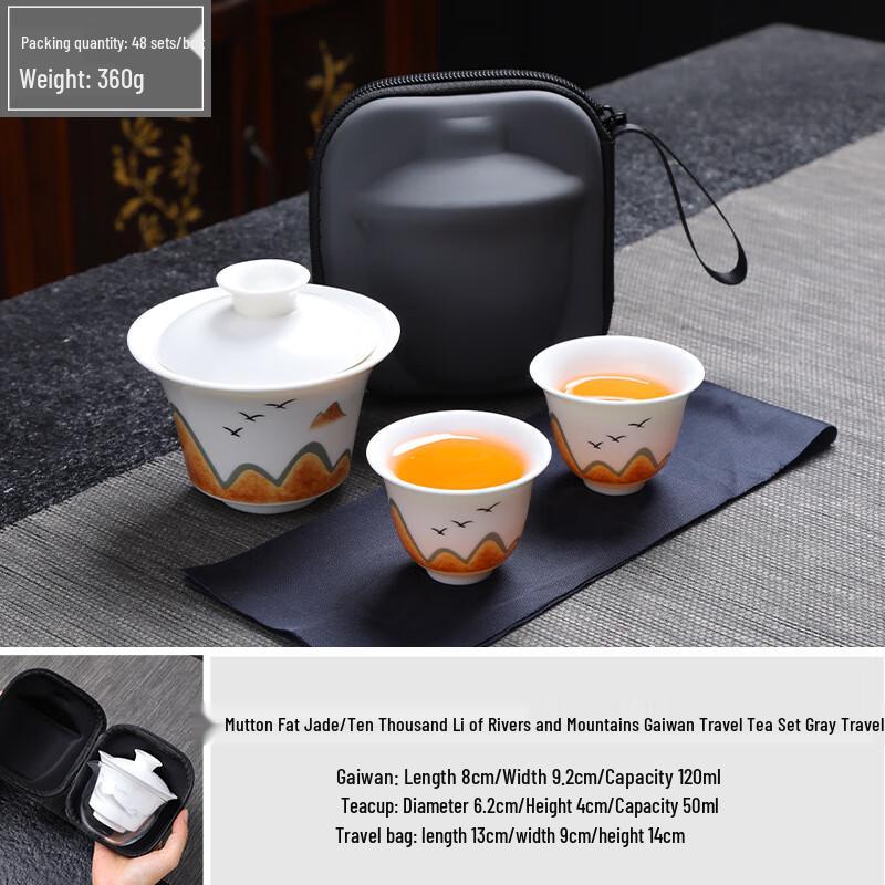 Portable Glass Gaiwan Travel Tea Set