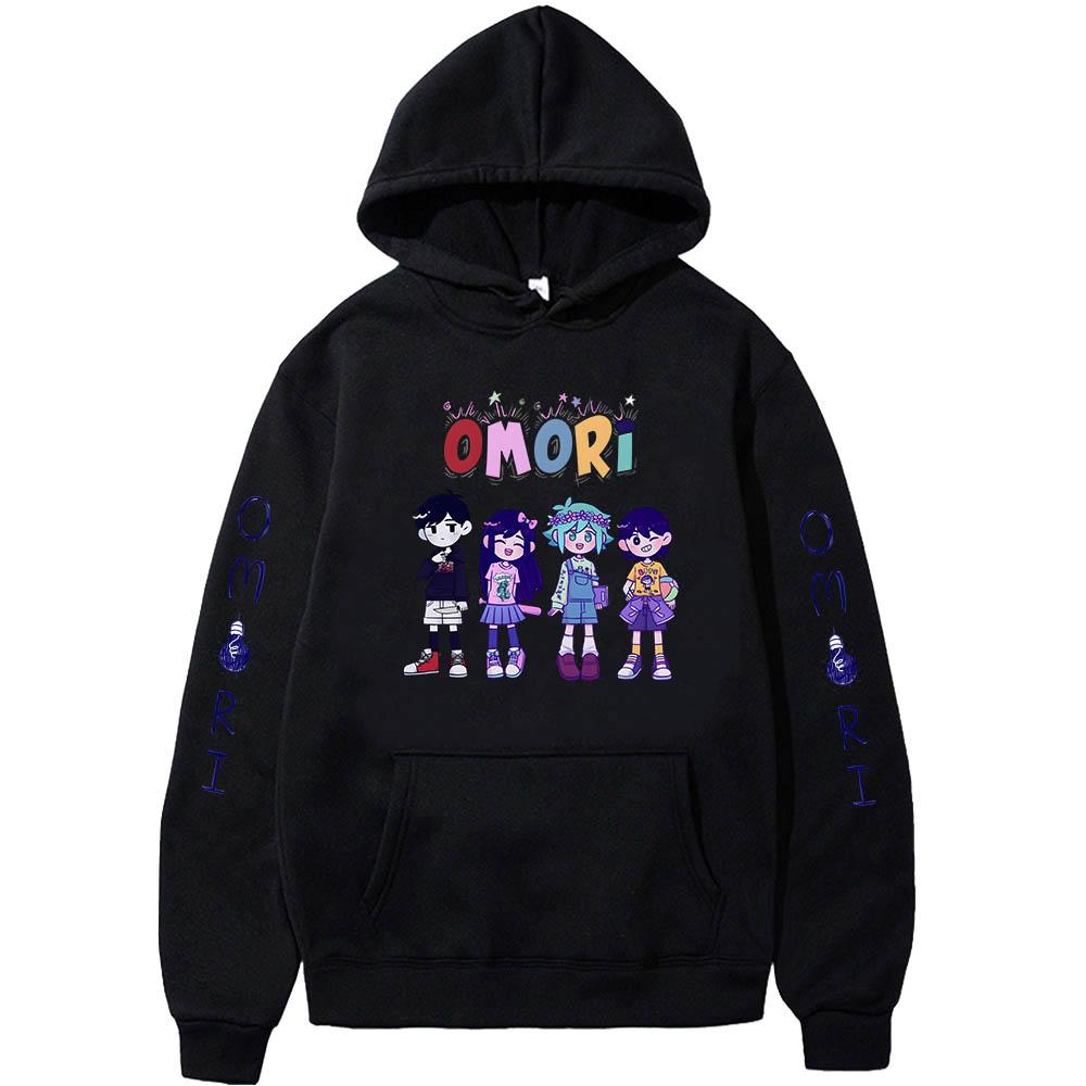 Omori Sunny Basil Hero Mari Kel Hot Cartoon Hoodies Comic Cute Sweatshirts Men/women Clothes Aesthetic Fleece Fashion Streetwear