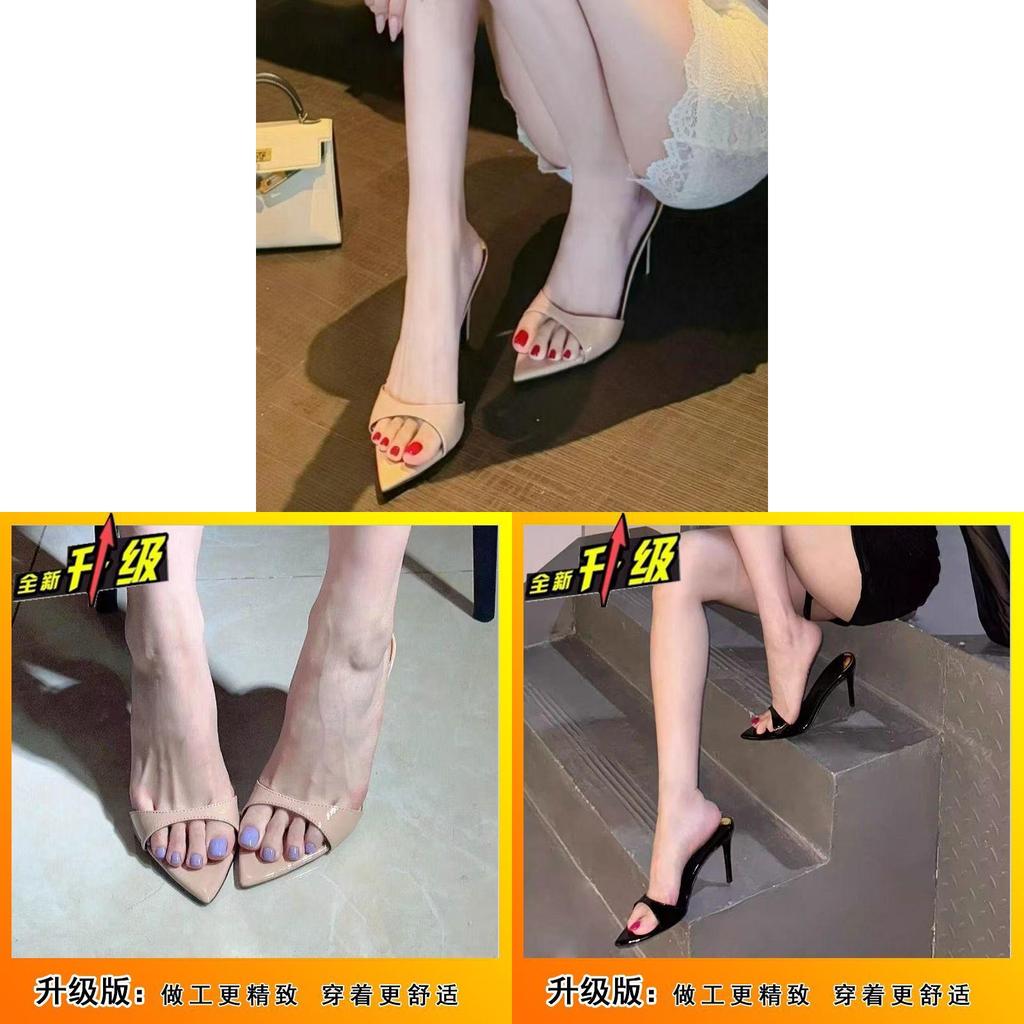 Summer High Heel Sandals For Women With Pu Upper And Rubber Sole For Office And Casual Wear