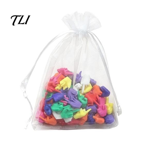 Middle Finger Ornaments 25/50/100Pcs 3D Printed Mini Set, Tiny Colorful for Desk Decor, Miniature Hand Gesture Figurine Gag Gift, Party Favors Gifts