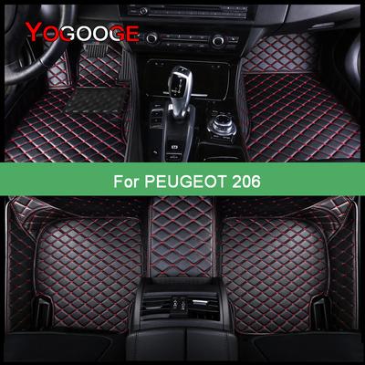 YOGOOGE autós padlószőnyegek Peugeot 206 206SW 206 ferdehátú 2 Volumi Foot Coche tartozékokhoz