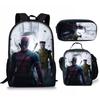 Backpack Satchel Pencil Case Three-Piece Set Student Schoolbag Cartoon Children'S Backpack