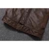Chinesische Größe Lässige Lederjacke Herren Echtes Rindsleder Retro Vintage Lederjacken Herrenjacken Chaqueta De Cuero Para Hombre Casacos
