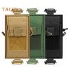 Tactical Molle Accessory Pouch Backpack Shoulder Strap Attachment Bag with Double-Zipper Pocket Tactical Molle Tool Pocket for Outdoor Activities