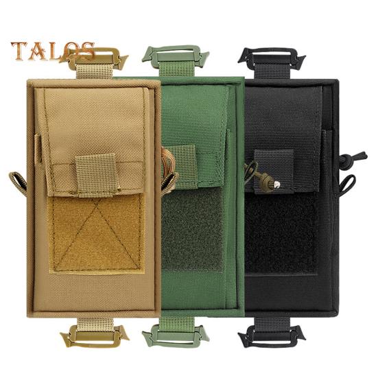 Tactical Molle Accessory Pouch Backpack Shoulder Strap Attachment Bag with Double-Zipper Pocket Tactical Molle Tool Pocket for Outdoor Activities