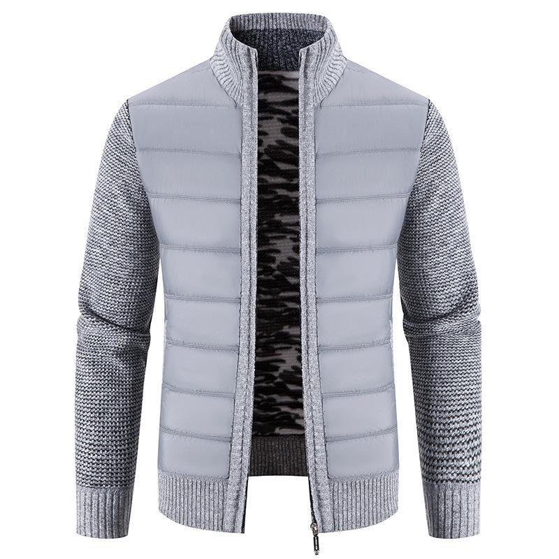 Toamnă și iarnă cardigan gros fleece bărbați pulover calduros modă mozaic bărbați tricot pulover jachete tricotaj ocazional îmbrăcăminte exterioară bărbați