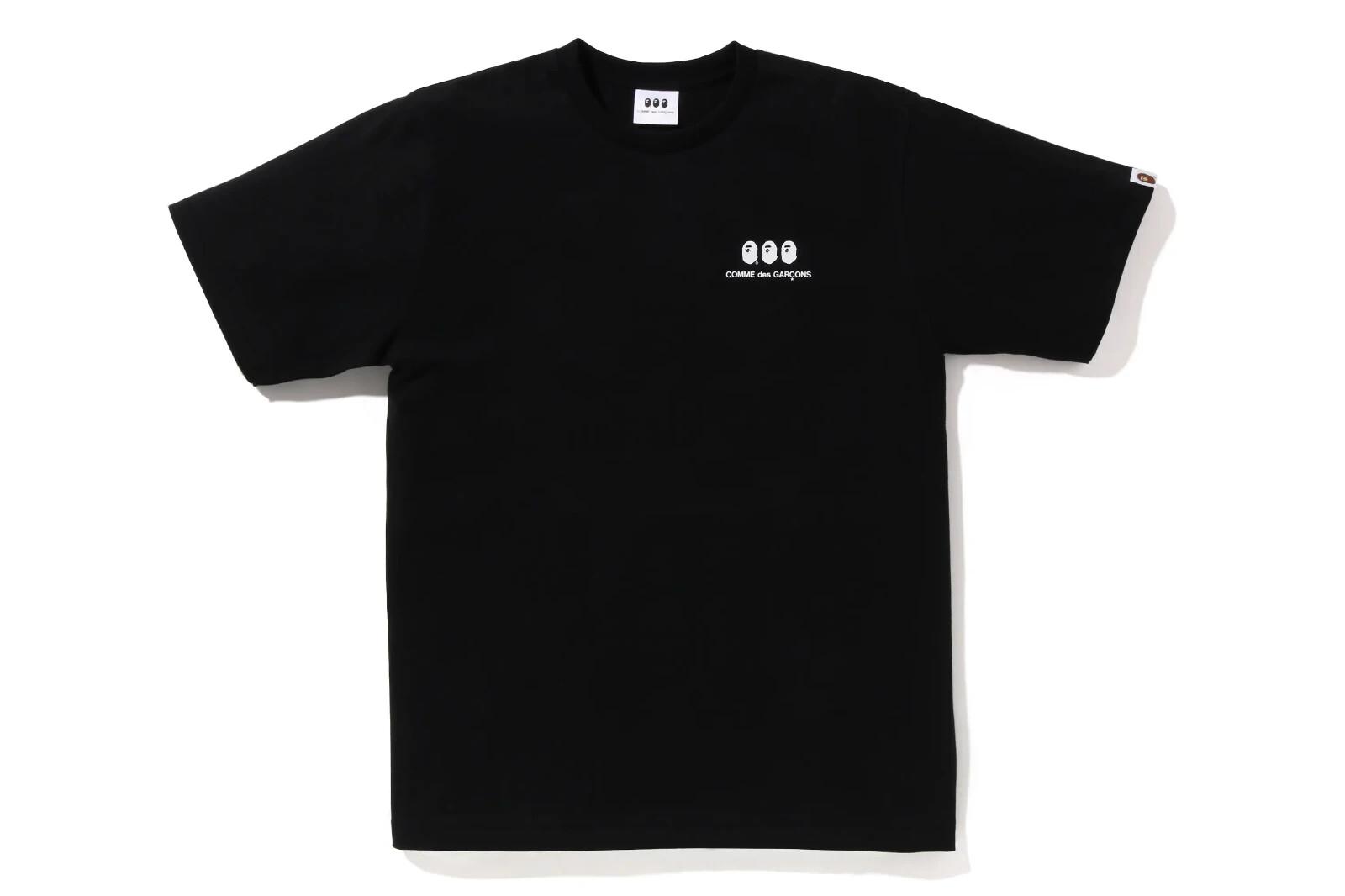 A BATHING APE COMME des GARCONS OSAKA Футболка 2 Черная S