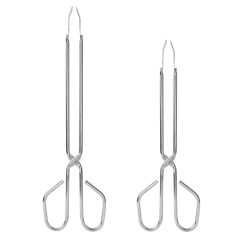 Stainless Steel Portable Long Handle BBQ Grill Food Clip Accessory Tongs Tool