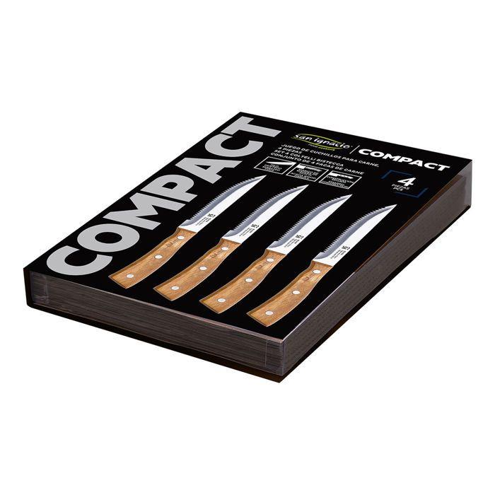 Meat Knife Set - SAN IGNACIO - Compact - 12.5 Cm - Stainless Steel - 4 Pieces