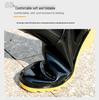 Shanghai Warrior 807 Men's Waterproof Non-Slip Wear-Resistant Black High-Top Rain Boots