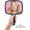 10.3" L x 7.4" W Hand Mirror for Home and Barber, Black