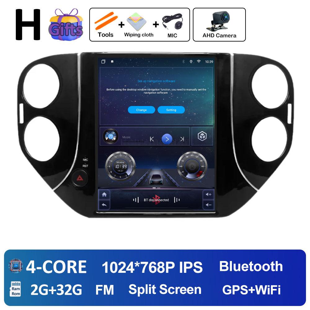 Sistem Inteligent Pentru Volkswagen Tiguan 1 NF 2007 2008 2009 2010 2011 - 2016 Android Auto Wireless Carplay Ventilator de Răcire Fără 2 din