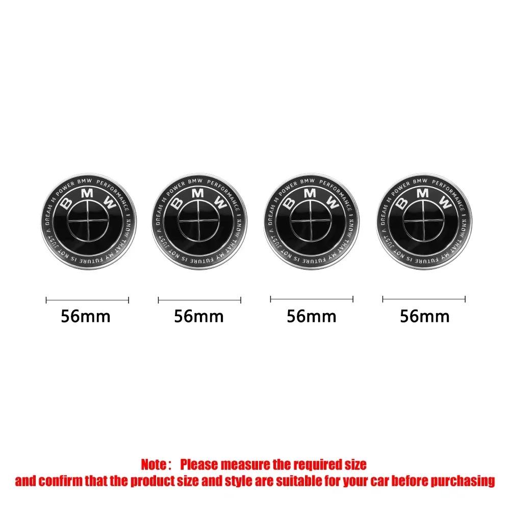 KSMH6 56/68mm Auto Hub Caps Car Wheel Center Cover Hubcaps Decoration Accessories for BMW 1 3 5 7 Series M M3 M5 M6 F01 F20 F10 X5 E36