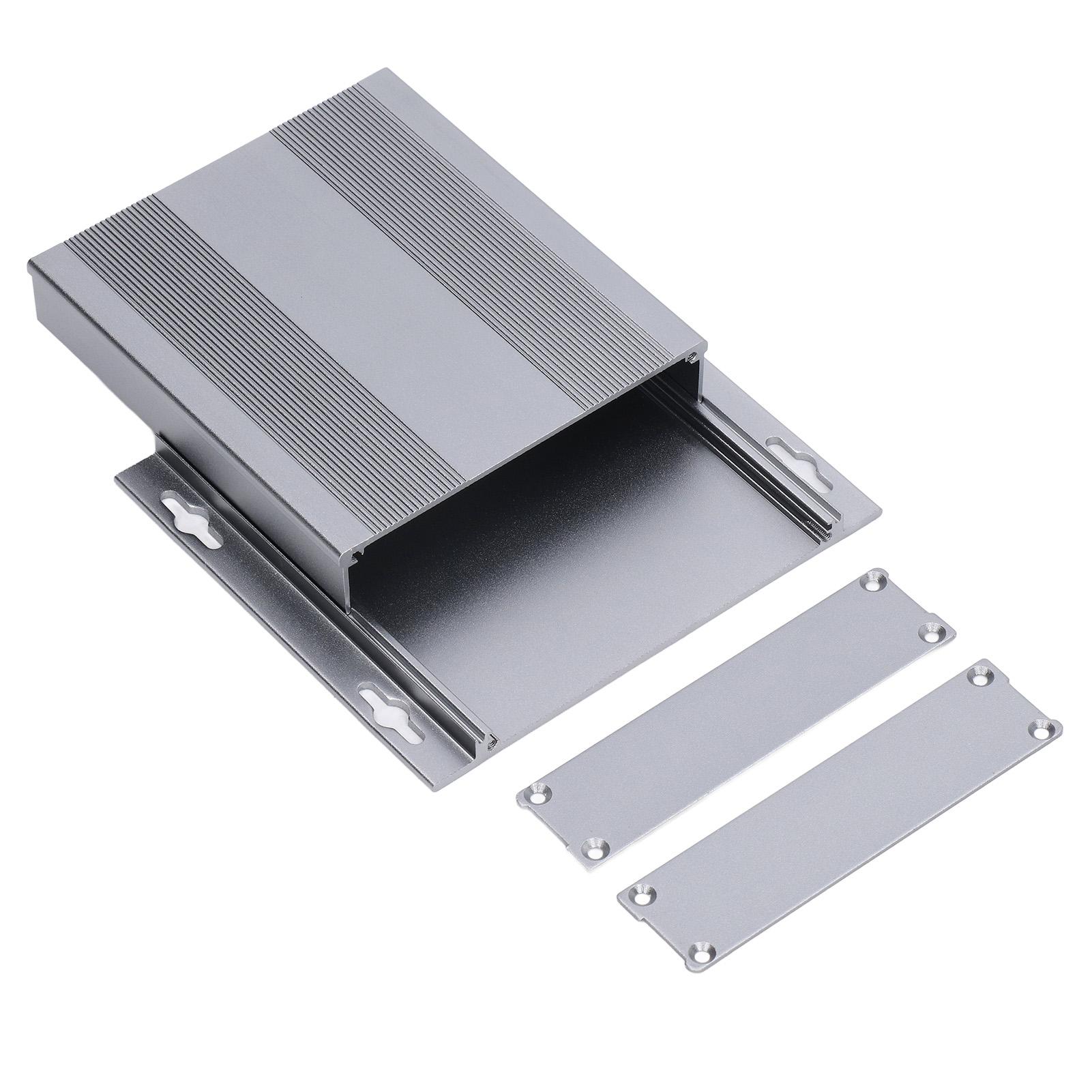 

Коробка для проектів з алюмінієвого сплаву, матова світло-сіра, електронні інструментальні коробки для DIY 27x131x120 мм