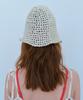 FUNFROMFUN Uneven Knit Bucket Hat, Melange Beige