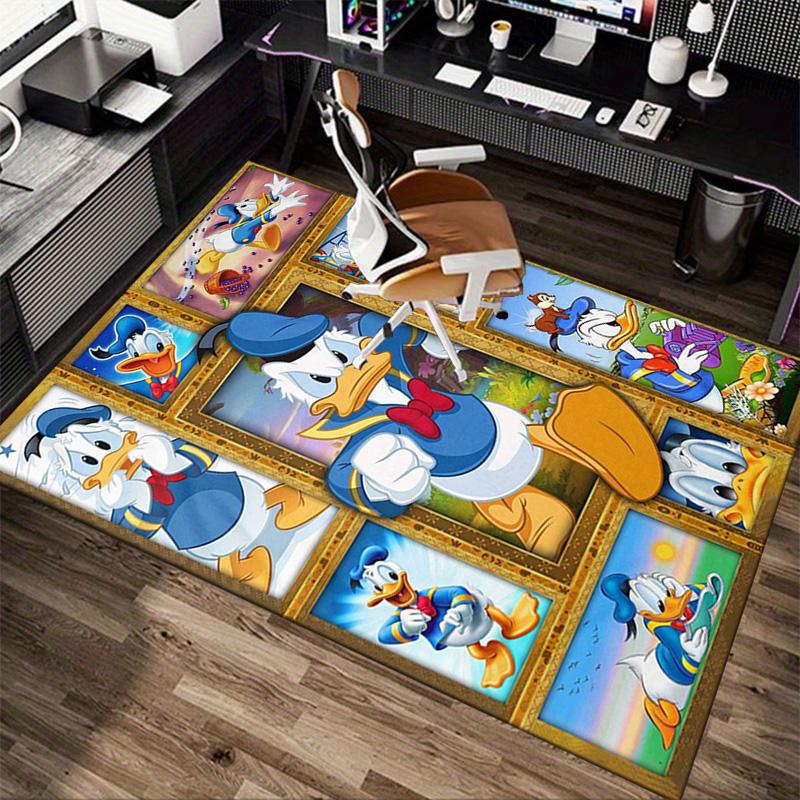 Donald Duck Adventures Carpet For Playroom Bedroom Living Room Sofa Home Decorkids Game Area Rug Nonslip Floor Mat