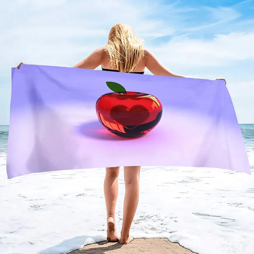 Red Cherry Beach Towels,Oversized Absorbent Lightweight Soft Blanket Towel,Quick Dry Sand Free Pool Towels for Beach Vacation