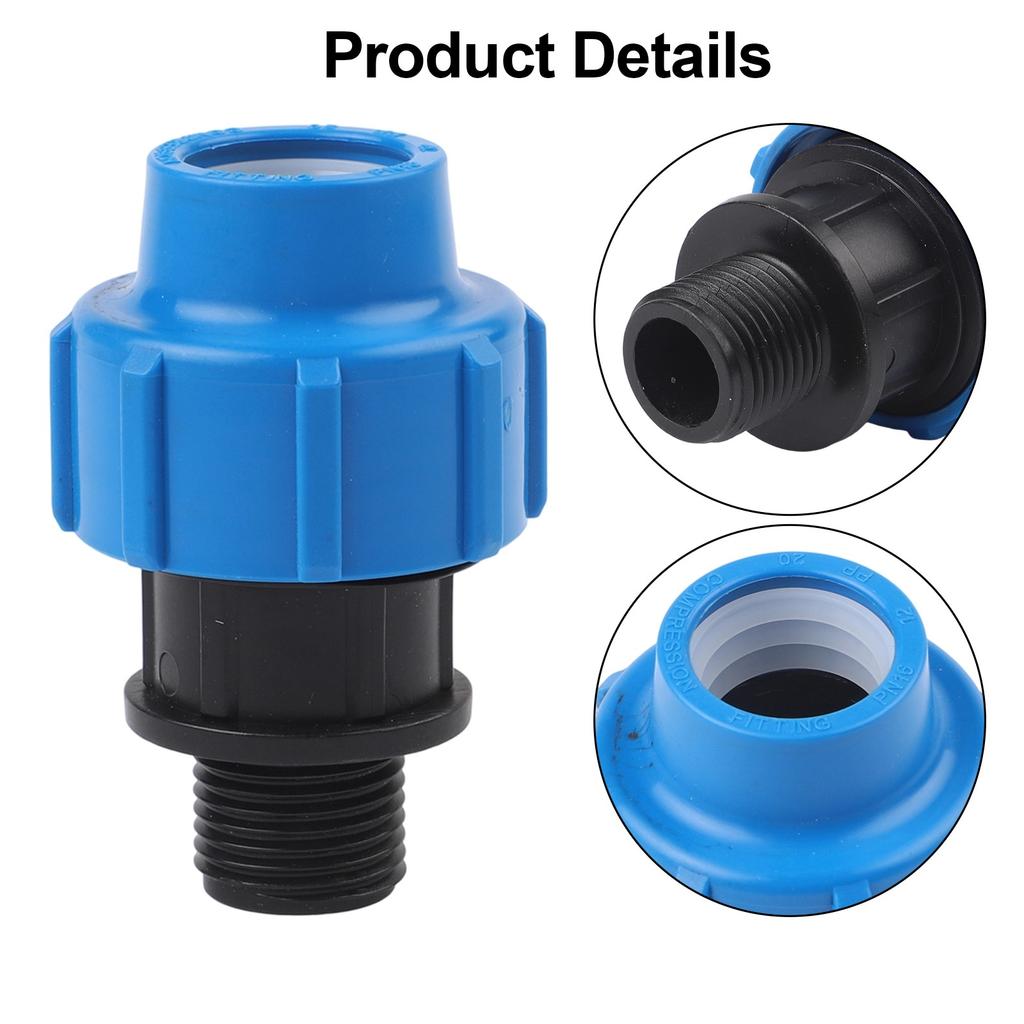 Schwarze Wasserrohrfittings Hochwertiger Außengewinde-Adapter