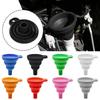 1Pcs Foldable Car Engine Funnel Silicone Liquid Funnel Washer Engine Oil Petrol Change Tools For Motorcycle Car Acesssories