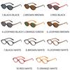  Fashion Small Oval Sunglasses Women Retro Punk Rivets Men Shades UV400