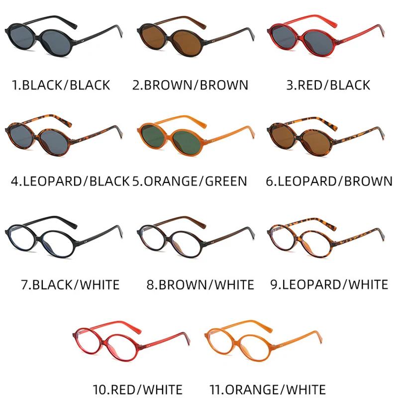  Fashion Small Oval Sunglasses Women Retro Punk Rivets Men Shades UV400