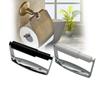 Premium Zinc Alloy Toilet Paper Holder With White Plastic Tube For Simple Organization