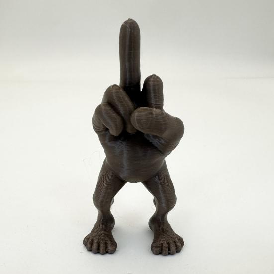 2Pcs/Set Middle Finger Figure Statue Desktop Flip-off Hand Figurine with Legs Rebellious Middle Finger Ornament for Office Bedroom Desk Decor Gag Gift