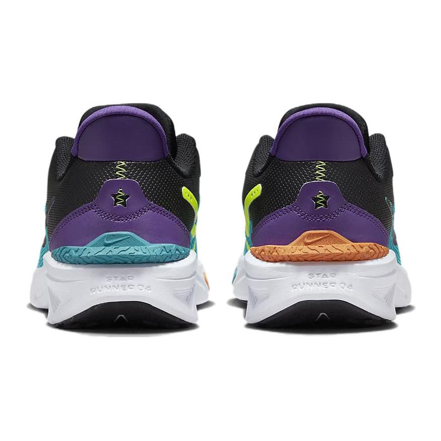 New Nike Star Runner 4 SE Cushioning, Wear Resistant Low Top Running Shoes Green Purple Teenagers FJ1805-300