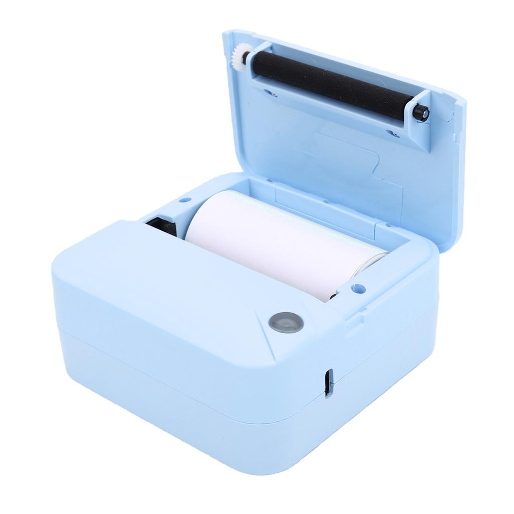 Mini Thermal Printer Bluetooth Inkless Portable Printer Pocket Label Maker with APP for DIY Photos Study Notes Blue