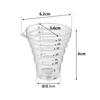 Yamazaki Magnetic Tiered Measuring Tower Dishwasher Floating with Measurement 10360 Cup, 50mL, White, W6.2×D5.6×H6cm, Series, Safe, Storage,